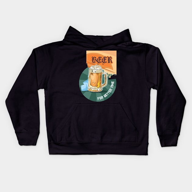 Beer Kids Hoodie by Dojaja